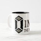 Oorspronkelijke naam tweekleurige koffiemok (Voorkant links)