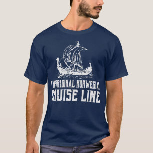 Oorspronkelijke Noorse cruise line cruise T-shirt