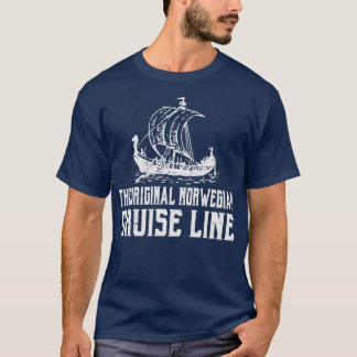 Oorspronkelijke Noorse cruise line cruise T-shirt