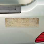 Oorspronkelijke onafhankelijkheidsverklaring bumpersticker (Op auto)