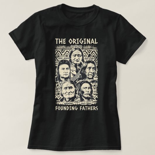 Oorspronkelijke oprichtende vaders Indische Indisc T-shirt (Design voorkant)