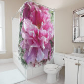 *~* Oorspronkelijke roze pekellak AR1 Douchegordijn (In situ)