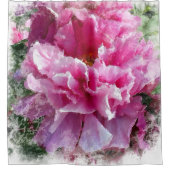 *~* Oorspronkelijke roze pekellak AR1 Douchegordijn (Voorkant)