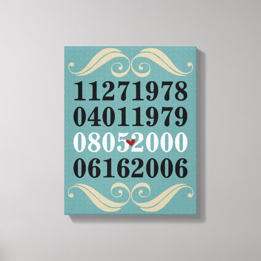 Oorspronkelijke speciale data canvas afdruk (Voorkant)