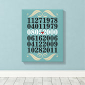 Oorspronkelijke speciale data canvas afdruk (Insitu (Houten vloer))