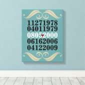 Oorspronkelijke speciale data canvas afdruk (Insitu (Houten vloer))