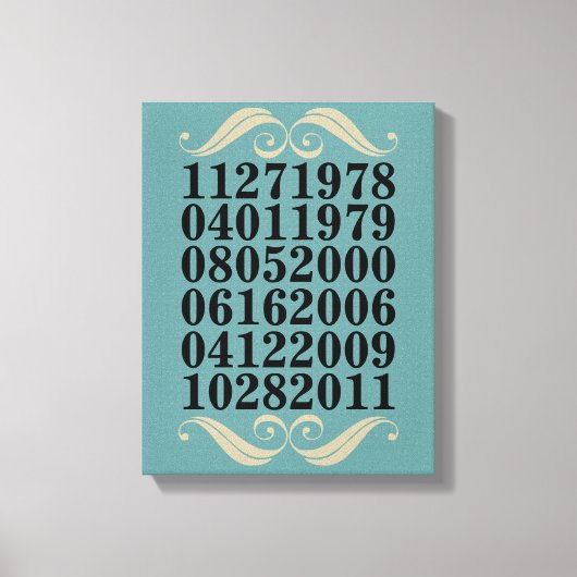 Oorspronkelijke speciale data canvas afdruk (Voorkant)