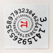 Oorspronkelijke spiraal van de cijfers Pi nummer 3 Legpuzzel (Horizontaal)