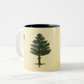 Oorspronkelijke staat van Maine Pine Tree Flag Mok (Voorkant links)