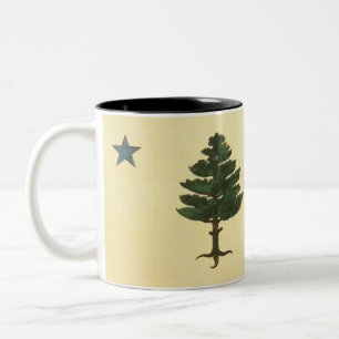 Oorspronkelijke staat van Maine Pine Tree Flag Mok