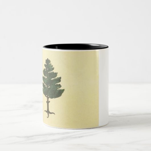 Oorspronkelijke staat van Maine Pine Tree Flag Mok (Center)