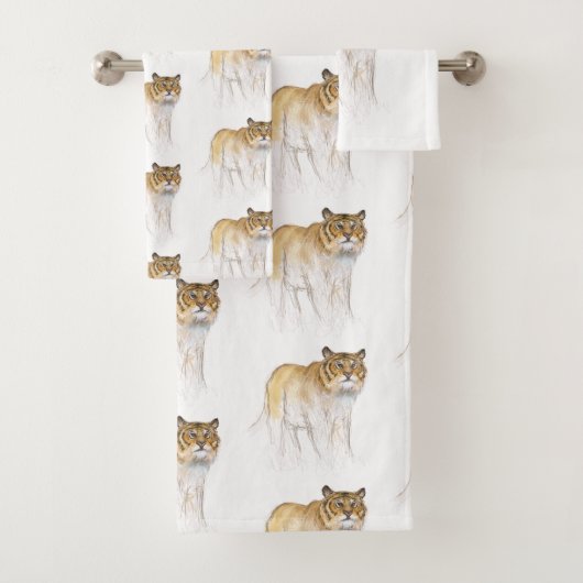 Oorspronkelijke tekening 1 Chinese tijgerjaar gebo Bad Handdoek (Insitu)