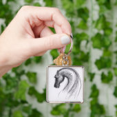 Oorspronkelijke tekening 1 Paardenjaar dierentuin  Sleutelhanger (Hand)