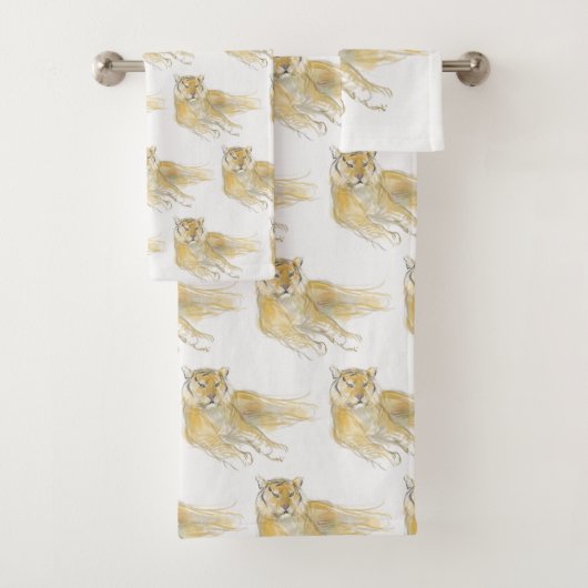 Oorspronkelijke tekening 2 Chinese tijgerjaar gebo Bad Handdoek (Insitu)