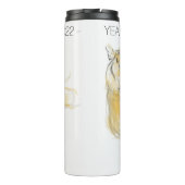 Oorspronkelijke tekening Chinese tijger: geboorted Thermosbeker (Achterkant)