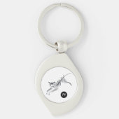 Oorspronkelijke tekening Chinese tijgerjaarnaam Bi Sleutelhanger (Voorkant)