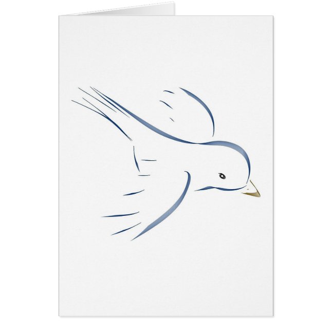 Oorspronkelijke tekening van de vliegende blauwe v (Voorkant)