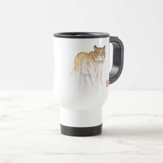 Oorspronkelijke tekening van het Chinese Jaar van  Reisbeker (Voorkant rechts)