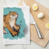 Oorspronkelijke tekening van het Chinese Jaar van  Theedoek (Quarter Fold)