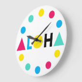 Oorspronkelijke tekst ALOHA kleurletters Classic R Grote Klok (Hoek)