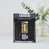 Oorspronkelijke telefooncel briefkaart (Staand voorkant)