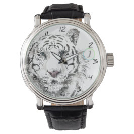 Oorspronkelijke tijger Waterverf Chinese Zodiac Bi Horloge