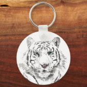 Oorspronkelijke tijger Waterverf Chinese Zodiac Bi Sleutelhanger (Voorkant)