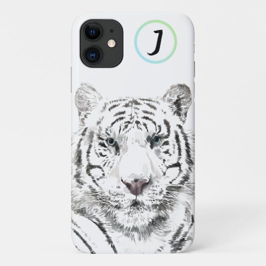 Oorspronkelijke tijger Waterverven Chinese Zodiac Case-Mate iPhone Case (Achterkant)