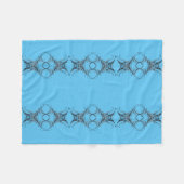 Oorspronkelijke tijgertekening herhalend patroon F Fleece Deken (Voorkant (Horizontaal))