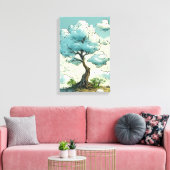 Oorspronkelijke titel: Cloud-Bearing Tree of Whims Canvas Afdruk (Insitu (Woonkamer))