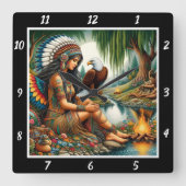 Oorspronkelijke titel: Eagle's Ascent Forest's Whi Vierkante Klok (Voorkant)