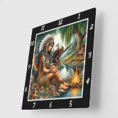 Oorspronkelijke titel: Eagle's Ascent Forest's Whi Vierkante Klok (Hoek)