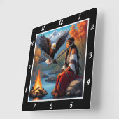 Oorspronkelijke titel: Eagle's flight river's glin Vierkante Klok (Hoek)