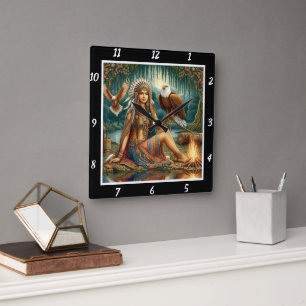 Oorspronkelijke titel: Eagle's glide Mountain's Pe Vierkante Klok