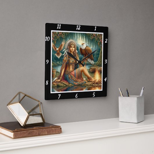 Oorspronkelijke titel: Eagle's glide Mountain's Pe Vierkante Klok (Kantoor)