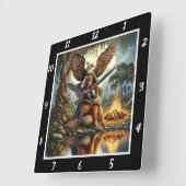 Oorspronkelijke titel: Eagle's Heart Stone's Whisp Vierkante Klok (Hoek)