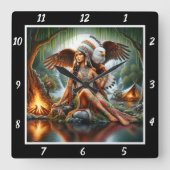 Oorspronkelijke titel: Eagle's Path Willow's Breez Vierkante Klok (Voorkant)