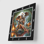 Oorspronkelijke titel: Eagle's Path Willow's Breez Vierkante Klok (Hoek)