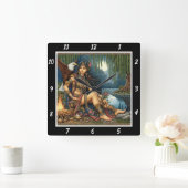 Oorspronkelijke titel: Eagle's shadow star's brill Vierkante Klok (Huis)