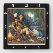 Oorspronkelijke titel: Eagle's shadow star's brill Vierkante Klok (Voorkant)