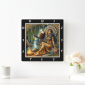 Oorspronkelijke titel: Eagle's Sight Forest's Dew Vierkante Klok (Huis)