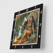 Oorspronkelijke titel: Eagle's Sight Forest's Dew Vierkante Klok (Hoek)