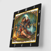 Oorspronkelijke titel: Eagle's Span Forest's Shade Vierkante Klok (Hoek)