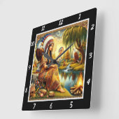 Oorspronkelijke titel: Eagle's tracks Willow's rus Vierkante Klok (Hoek)