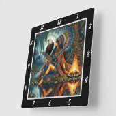 Oorspronkelijke titel: Eagle's wing river's gleam Vierkante Klok (Hoek)