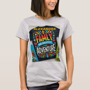Oorspronkelijke titel: Family Adventure Crew - Mat T-shirt