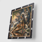 Oorspronkelijke titel: Forest floor evening dream Vierkante Klok (Hoek)