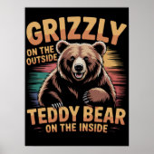 Oorspronkelijke titel: Grizzly outside teddybeer i Poster (Voorkant)