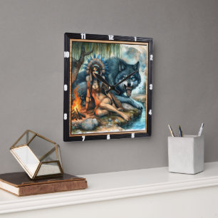 Oorspronkelijke titel: Hidden Glade Soft Vierkante Klok