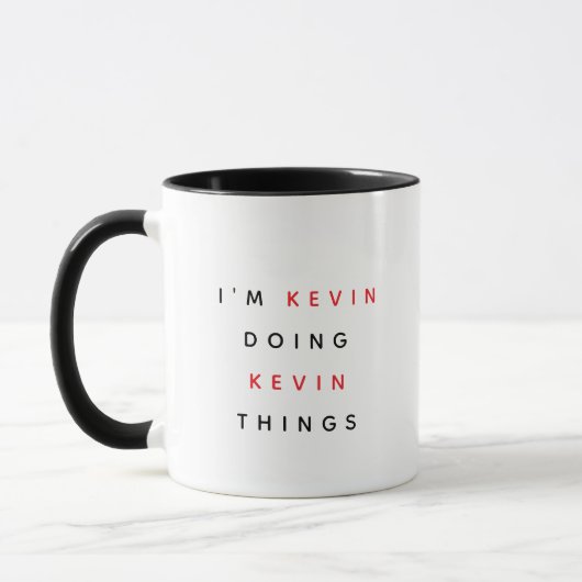 Oorspronkelijke titel: "I'm Kevin Doing Kevin Thin Mok (Links)